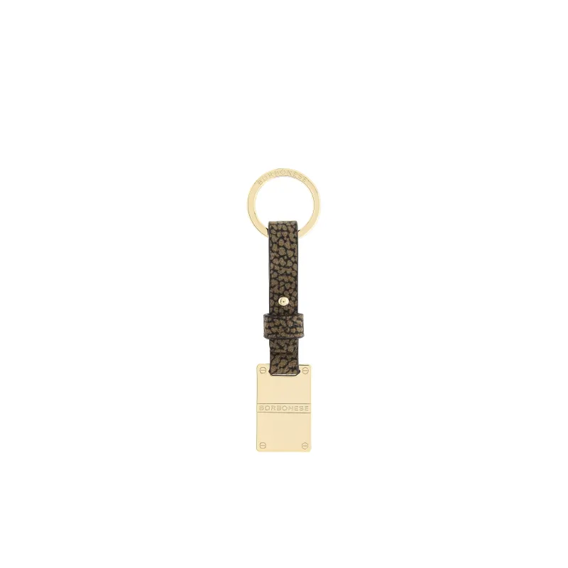Borbonese women's key ring in fabric and metal