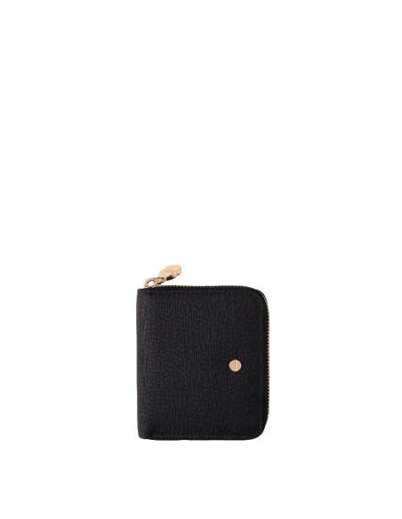 Borbonese women's small wallet with zip fastener, black