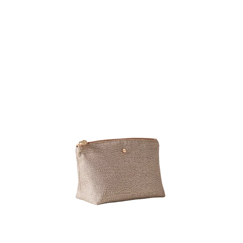 Borbonese Kleine Kosmetiktasche sand 2