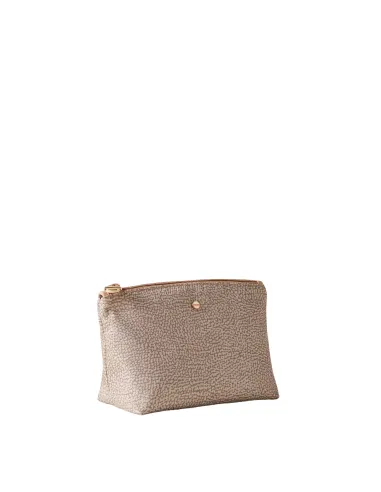 Borbonese Kleine Kosmetiktasche sand