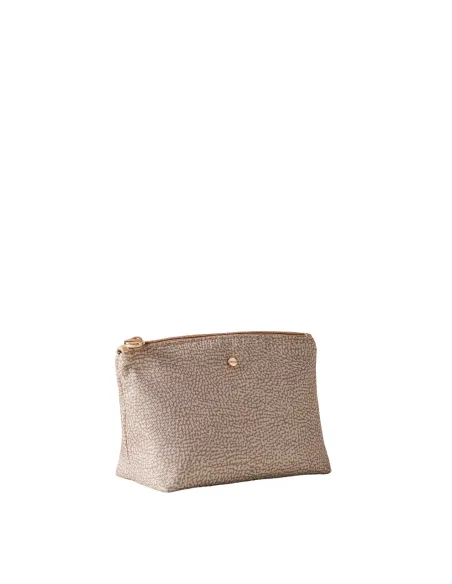 Borbonese Kleine Kosmetiktasche sand