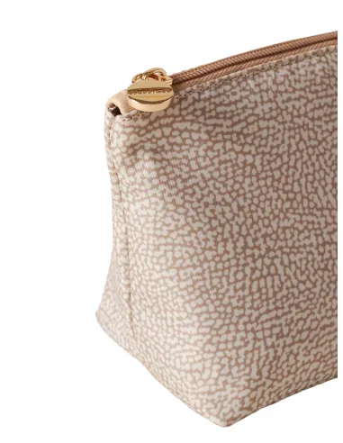 Borbonese Kleine Kosmetiktasche sand