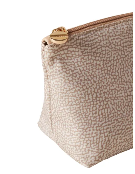 Borbonese Kleine Kosmetiktasche sand