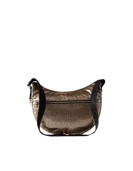 Kleine Umhängetasche aus metallisiertem Stoff Borbonese