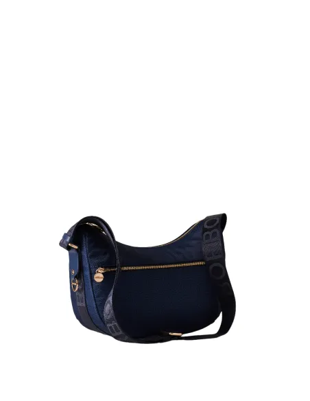 Borbonese luna bag small blue
