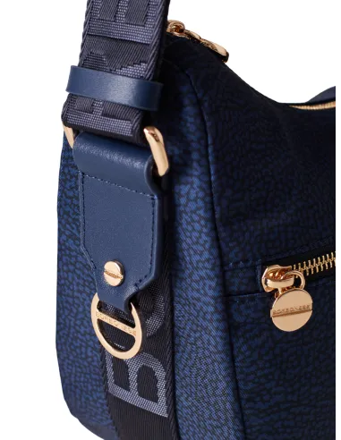 Borbonese luna bag small blue
