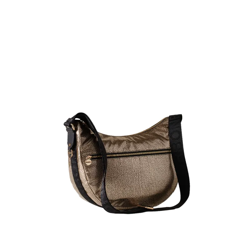 Borbonese Medium women's shoulder bag gold 2
