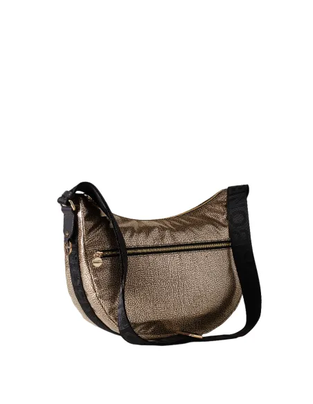 Borbonese Medium women's shoulder bag gold