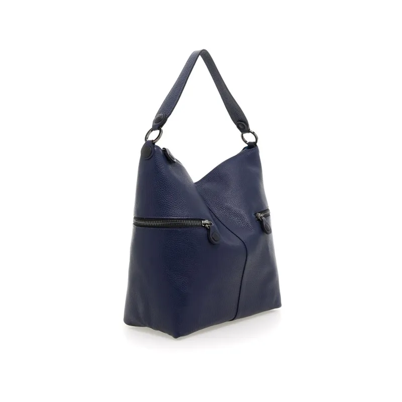 Gabs Margerita leather women's shoulder bag, blue 2