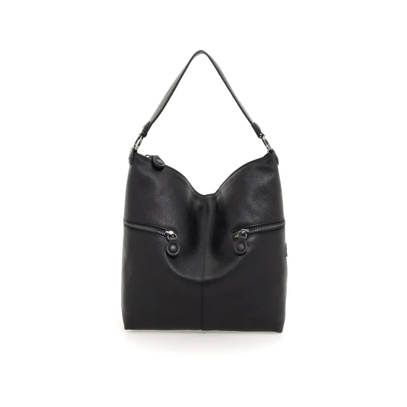 Gabs Margerita Damen Schultertasche aus Leder, schwarz
