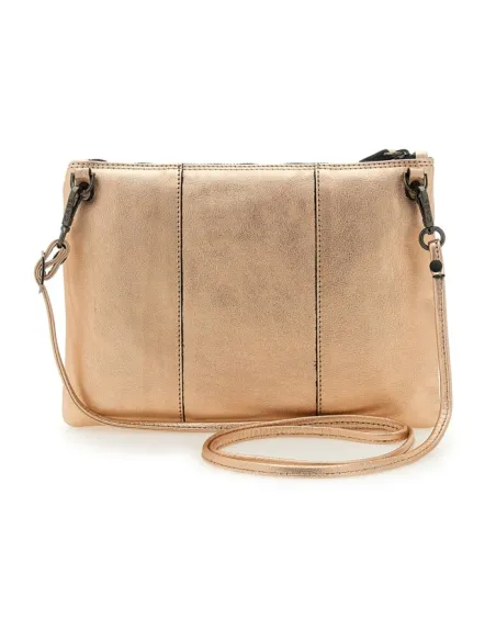 Damen-Umhängetasche mit Reißverschluss Gabs, Roségold