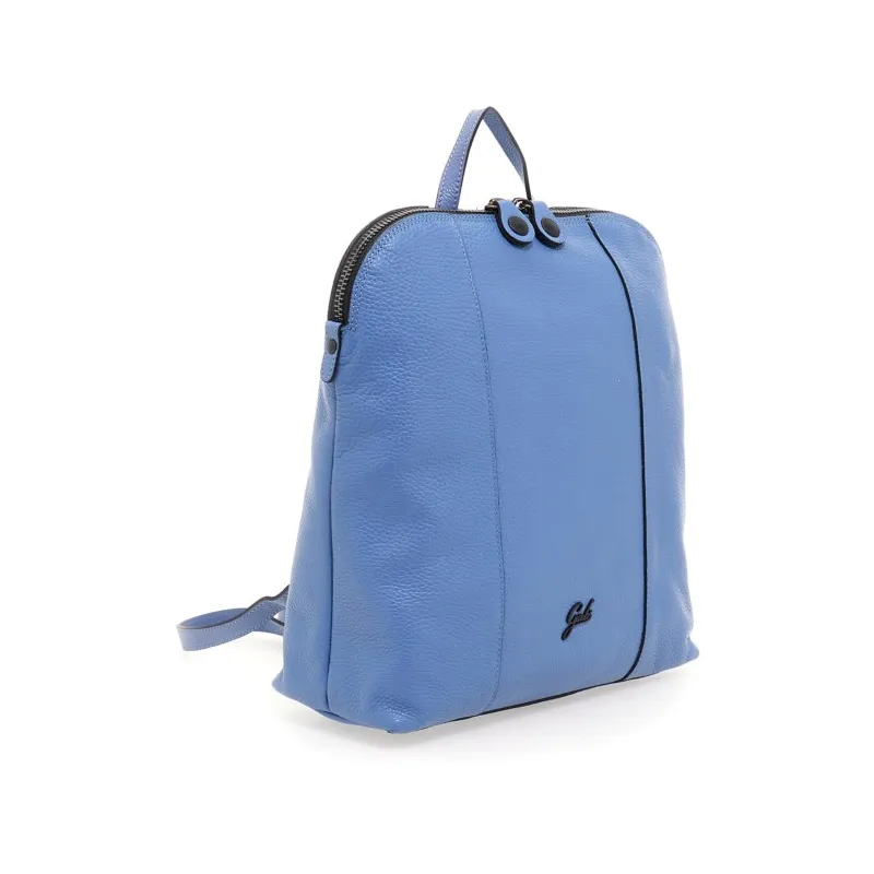 Gabs leather women's backpack, light blue 2