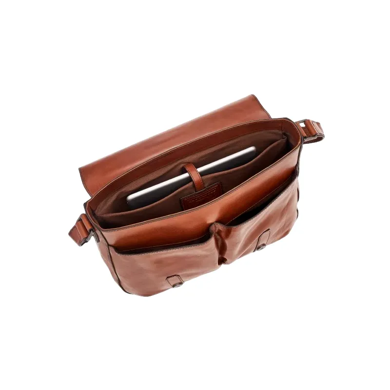 The Bridge Cesare Laptop messenger bag, brown 2