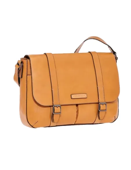 The Bridge Cesare Laptop messenger bag, tan