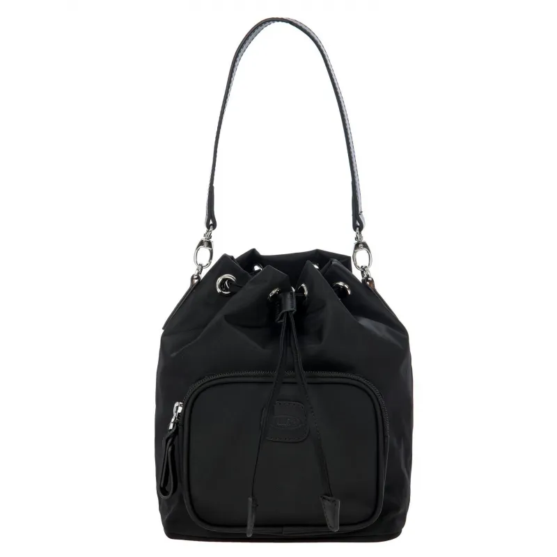 Brics X-Collection Small bucket bag black-black