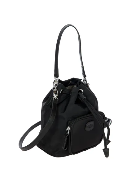 Brics X-Collection Small bucket bag black-black