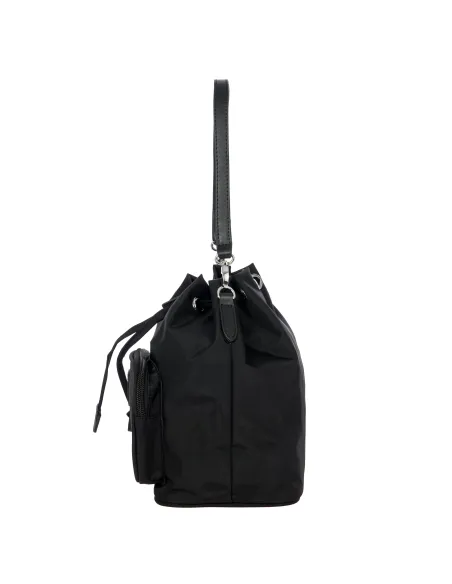 Brics X-Collection Small bucket bag black-black