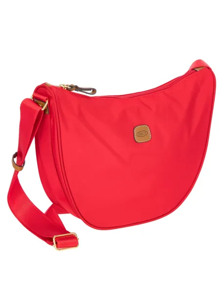 Brics Small shoulder bag in recycled nylon, red