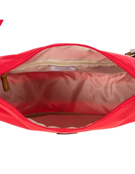 Brics Small shoulder bag in recycled nylon, red
