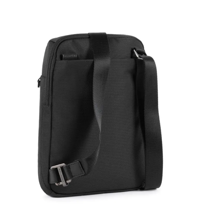 Borsello Piquadro Porta iPad® in tessuto e pelle nero 2