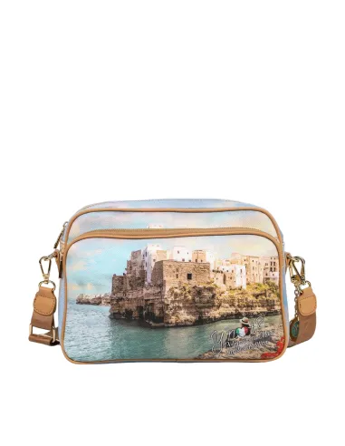 Borsa a tracolla con tasca frontale...