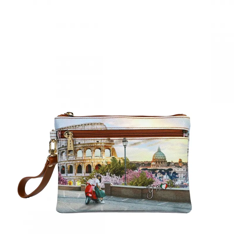 Ynot kleine Tasche mit abnehmbarem Griff, Italian Love