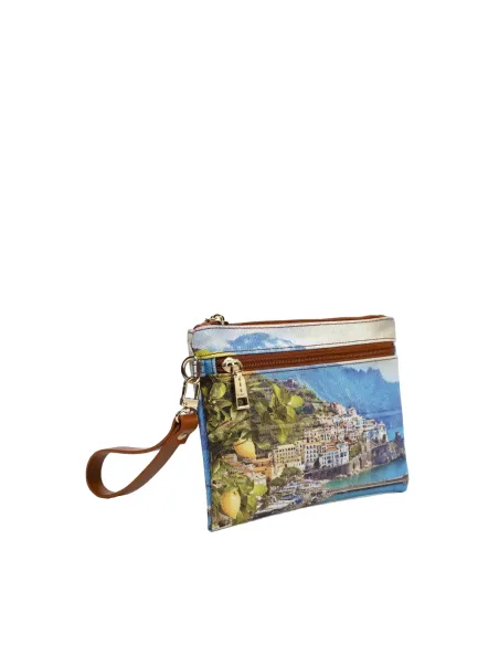 Ynot small pouch with removable handle, Lemon Coast