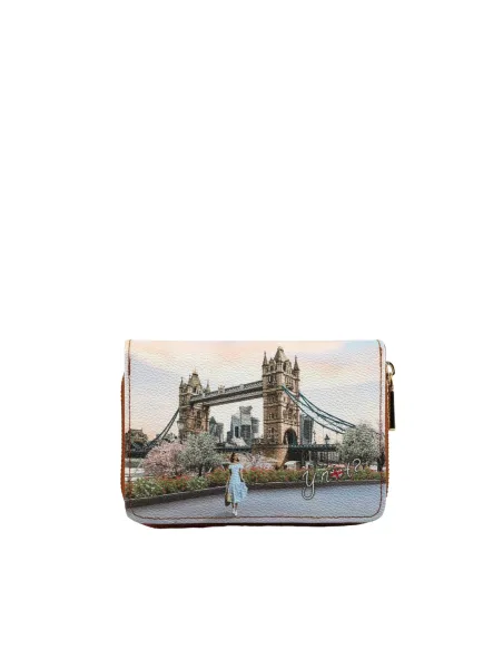 Ynot Mittlere Brieftasche für Frauen, London Kate