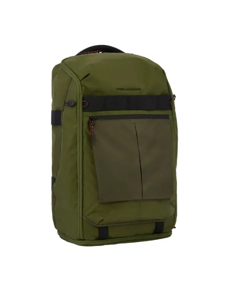 Piquadro Arne Duffel bag convertible in backpack, green
