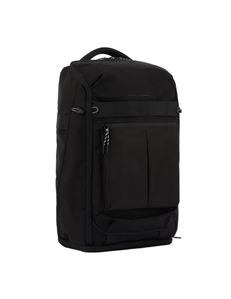 Piquadro Arne Duffel bag convertible in backpack, black