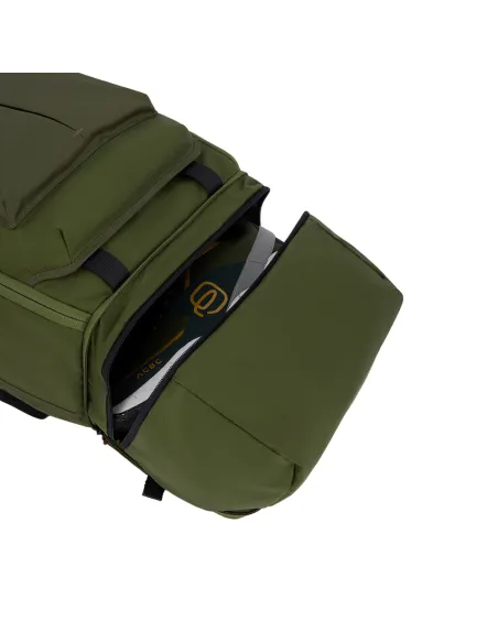 Reisetasche als Rucksack tragbar mit Laptop- und und iPad®-Fächern Piquadro Arne, schwarz