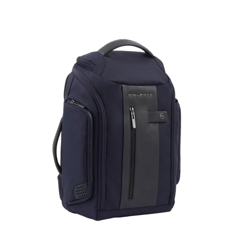 Borsone Piquadro Brief2 con portabilità a zaino blu 2
