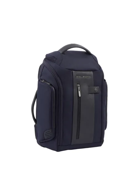 Borsone Piquadro Brief2 con portabilità a zaino blu