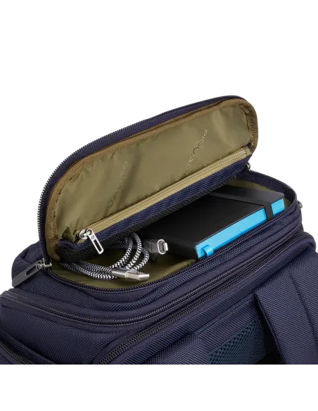 Borsone Piquadro Brief2 con portabilità a zaino blu