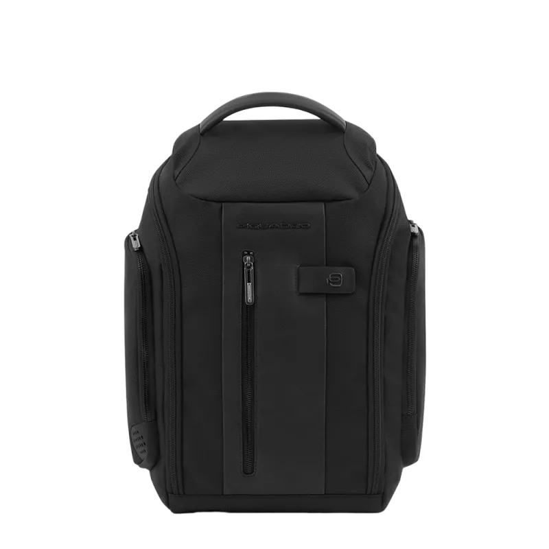 Reisetasche, als Rucksack tragbar Piquadro Brief2, schwarz