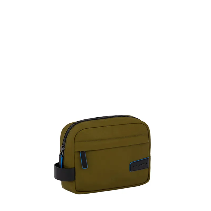 Necessaire Piquadro in tessuto verde 2