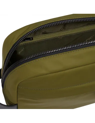 Necessaire Piquadro in tessuto verde