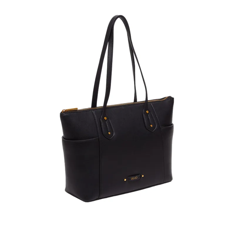 Liu Jo shopping bag with zip closure, black 2
