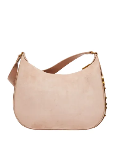 Shoulder bag with metal logo on the...