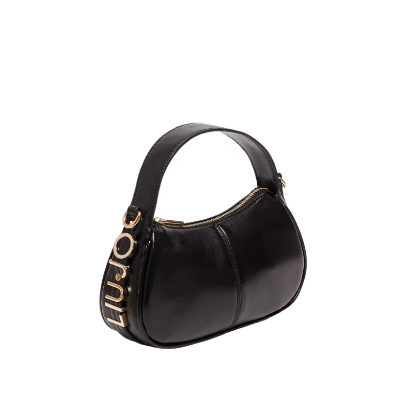 Borsa Liu Jo piccola laminata nera 2