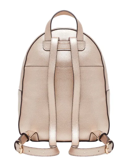 Liu Jo women's backpack with front zipped pocket, light gold