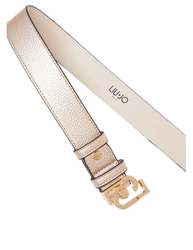 Damengürtel mit Metall-Logo-Schnalle...