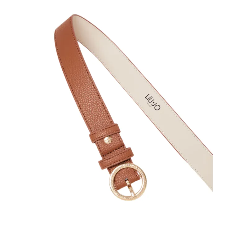 Cintura Liu Jo con fibbia tonda marrone 2