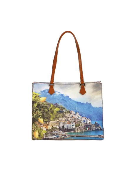 Ynot shopping bag with zip closure, Lemon Coast