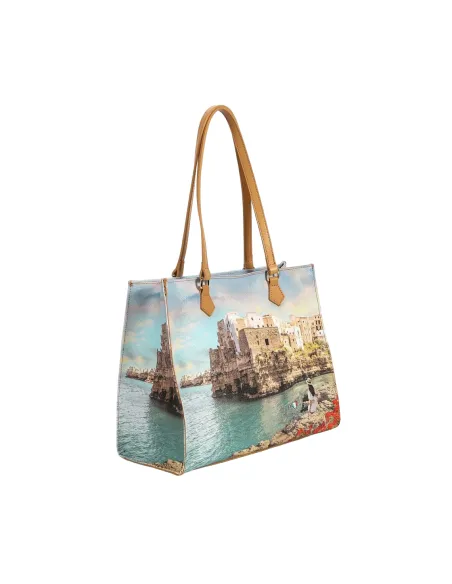 Ynot shopping bag with zip closure, Polignano