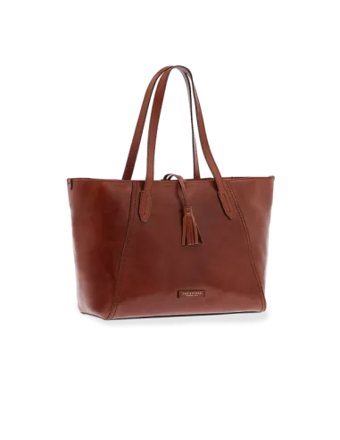 The Bridge Florentin Leather shopping bag, brown