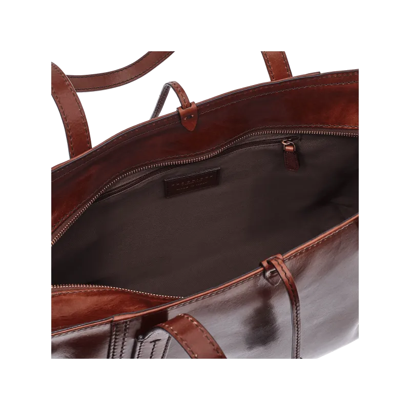 Shopping in pelle The Bridge Florentin marrone 2