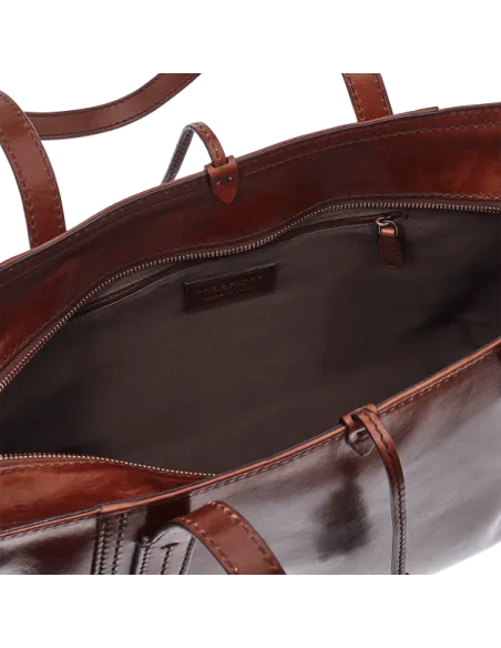 The Bridge Florentin Leather shopping bag, brown