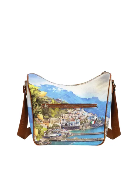 Ynot Women's bag with adjustable fabric shoulder strap, Lemon Coast