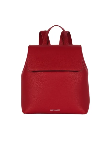 Trussardi Women's backpack with flap closure, red